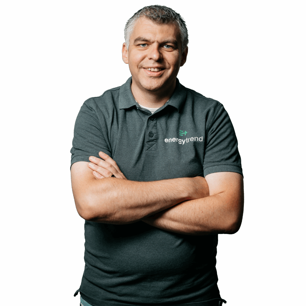 Portret van Energytrend-specialist in energie management systemen